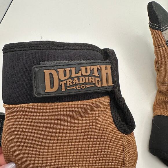 Duluth Trading Co Work Gloves Mens Medium Brown Black Utility Grip Outdoor - Picture 6 of 8